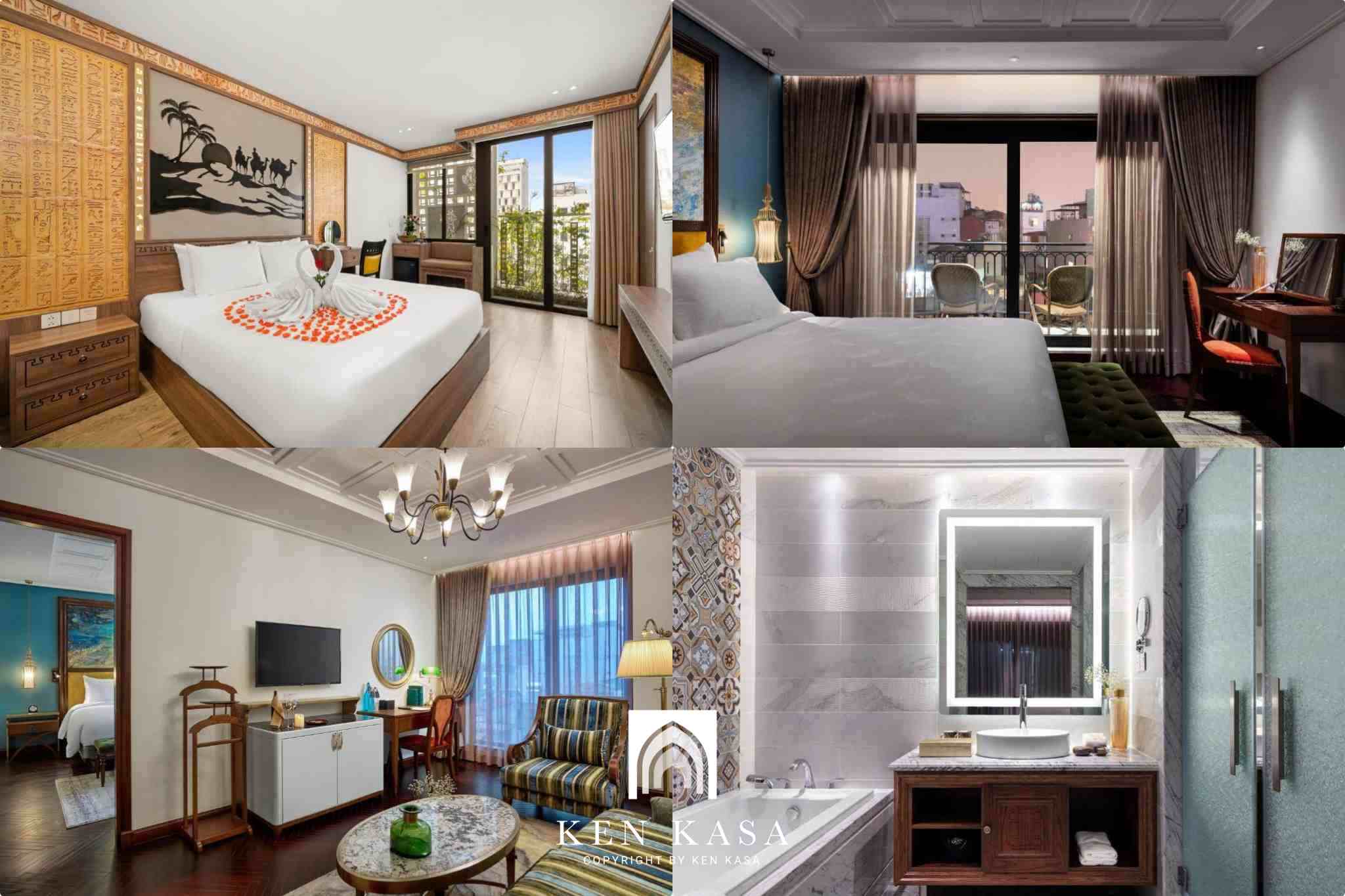 Mẫu thiết kế ph&ograve;ng suite của Peridot grand luxury boutique  hotel 